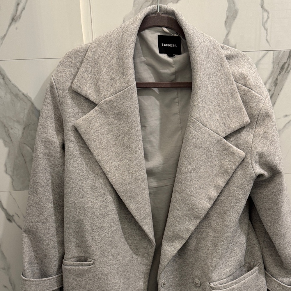 Express Women's Light Gray Blazer